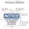 Signmission Keep Out Of Pond No Swimming No Fishing No Boating OSHA Notice Sign, Plastic, 10in W x 7in L, 2PK OS-2PACK-NS-P-710-L-13849 - alternate 7